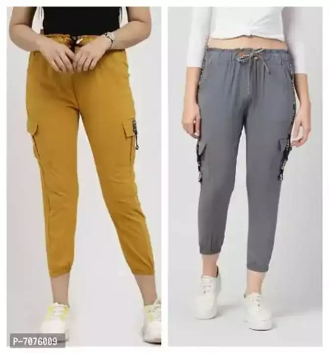 Ladies cargo pants 2 pcs uploaded by Annu online Service point.shop on 1/14/2023