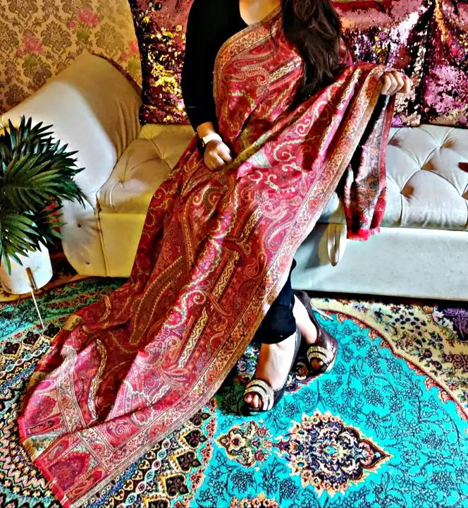 Woolen fabric kani disngn shawl 🌹 uploaded by Dehqani Bros on 1/14/2023