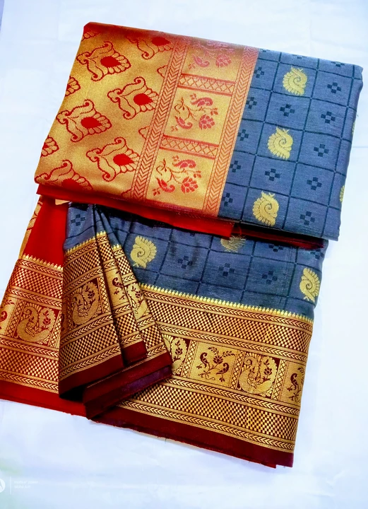 Banarsi satin  silk saree all over boota with self design  uploaded by business on 1/14/2023