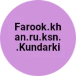 Business logo of Farook.khan.ru.ksn..kundarki