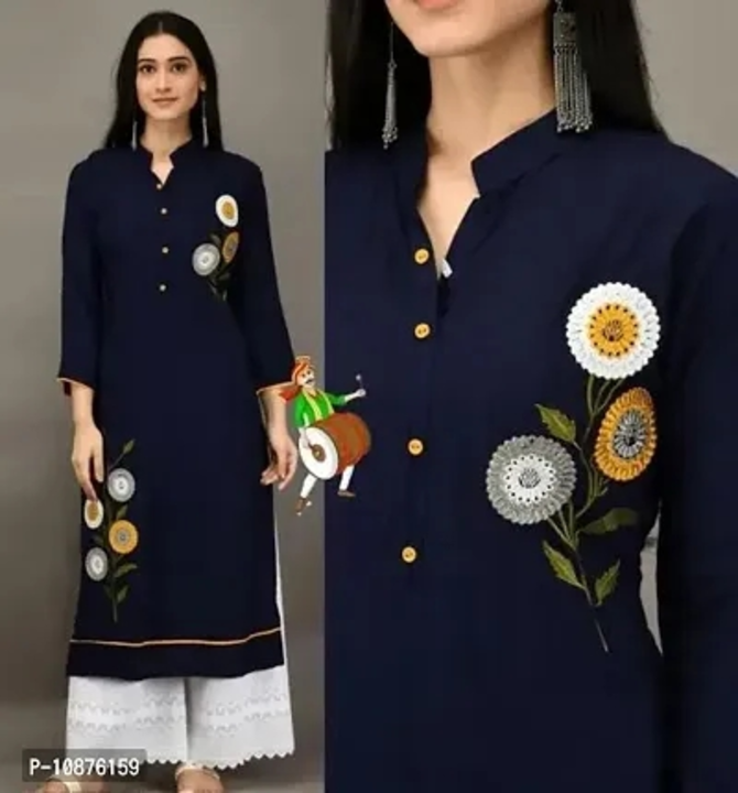 Stylish Rayon Embroidered Kurta Bottom Set For Women uploaded by Shreeji New Fashion on 5/28/2024