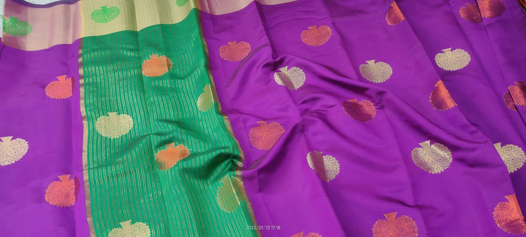 Soft touch fancy quality saree, 8 colour uploaded by Kasturi Sarees on 1/15/2023