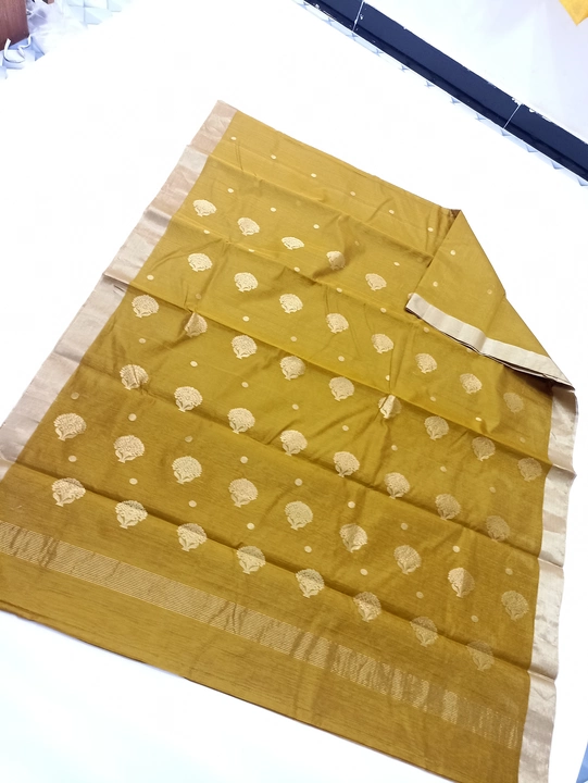Chanderi hand loom saree uploaded by business on 1/15/2023