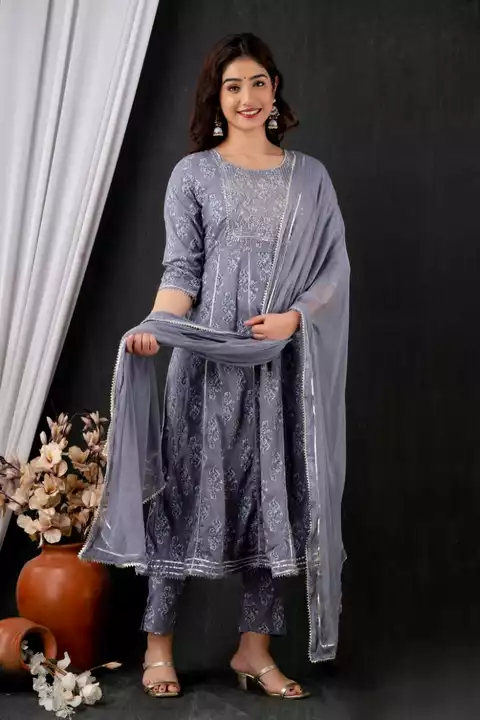 Kurti Pant With Dupatta  uploaded by Ln Textile on 1/15/2023