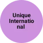 Business logo of Unique international