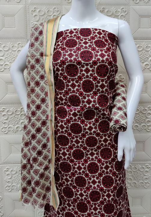Ajrakh Dress Material uploaded by Roopali Fashion Hub on 1/15/2023