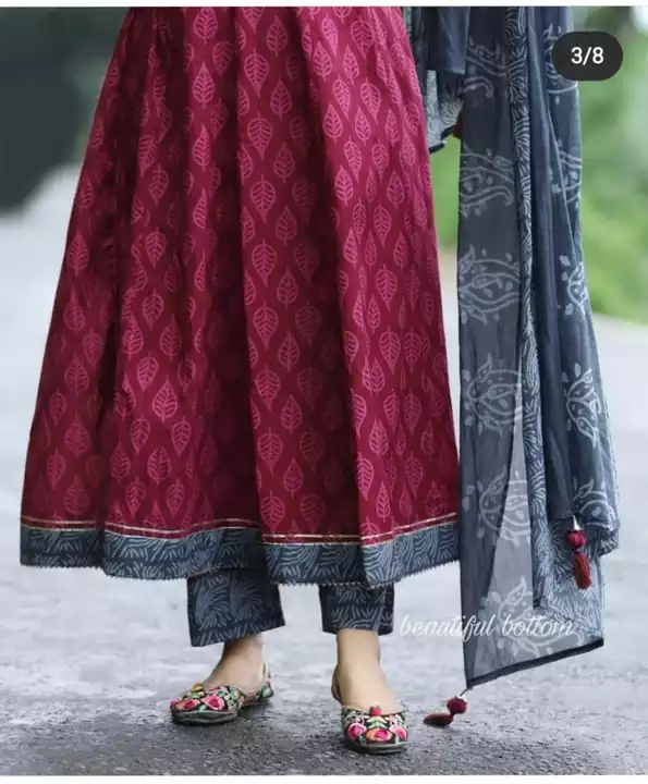 Kurti Pant With Dupatta  uploaded by Ln Textile on 1/15/2023