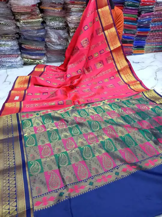 Mina kanjivaram silk with BP  uploaded by Moumita testails on 1/15/2023