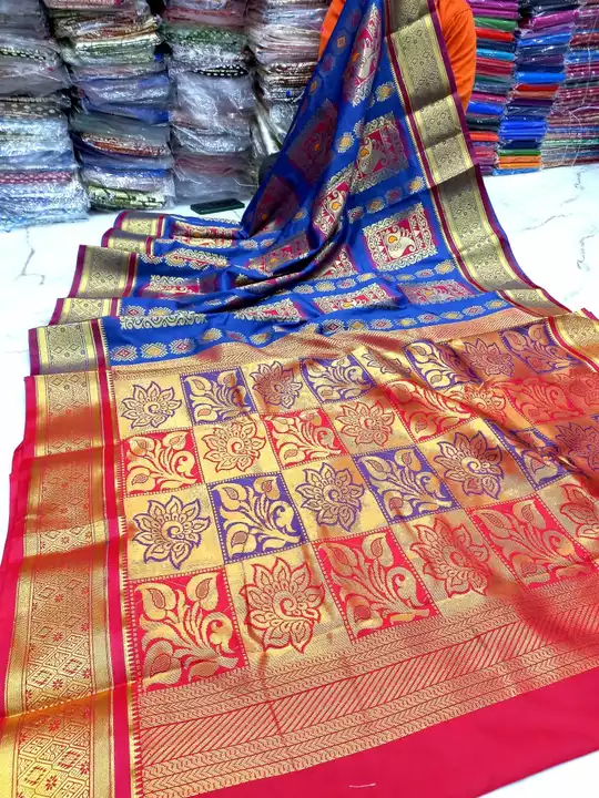 Mina kanjivaram silk with BP  uploaded by Moumita testails on 1/15/2023