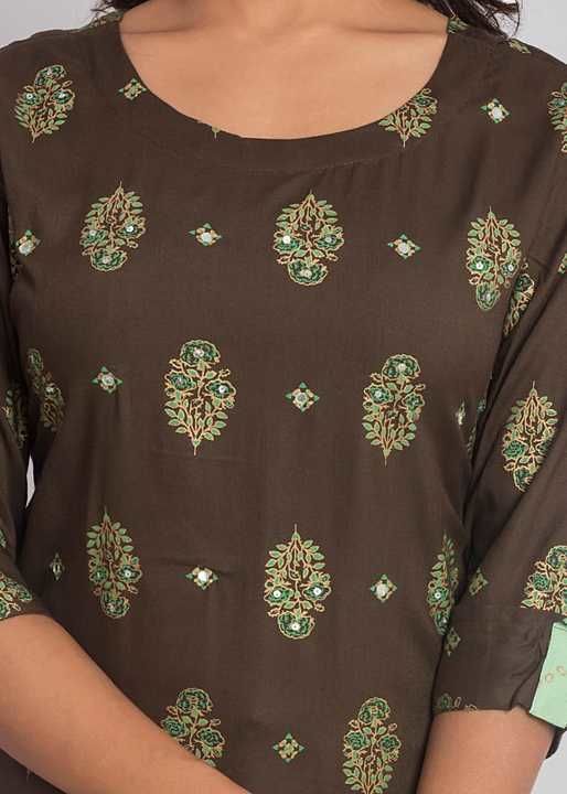 Green colour kurti two pcs with hand work  uploaded by Amit textiles  on 2/12/2021