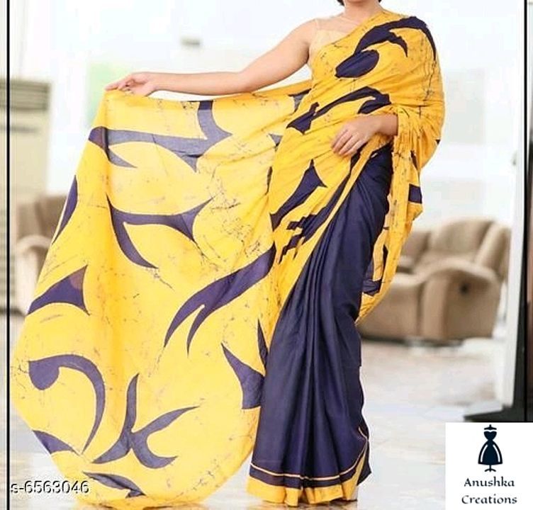 Post image Catalog Name:*Aagam Pretty Sarees*
Saree Fabric: Mulmul
Blouse: Separate Blouse Piece
Blouse Fabric: Cotton
Pattern: Woven Design
Multipack: Single
Sizes: 
Free Size (Saree Length Size: 5.5 m, Blouse Length Size: 0.8 m)