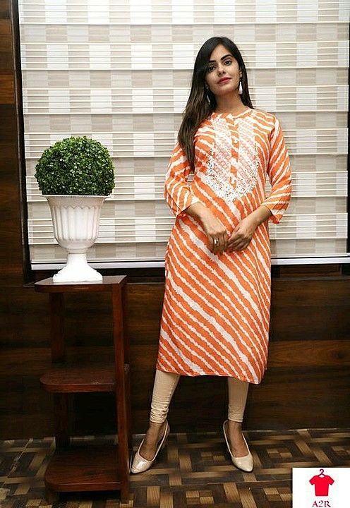 Kurti with embodari work on neck uploaded by business on 2/12/2021