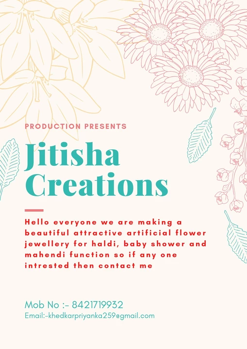 Post image Jitisha Creations has updated their profile picture.