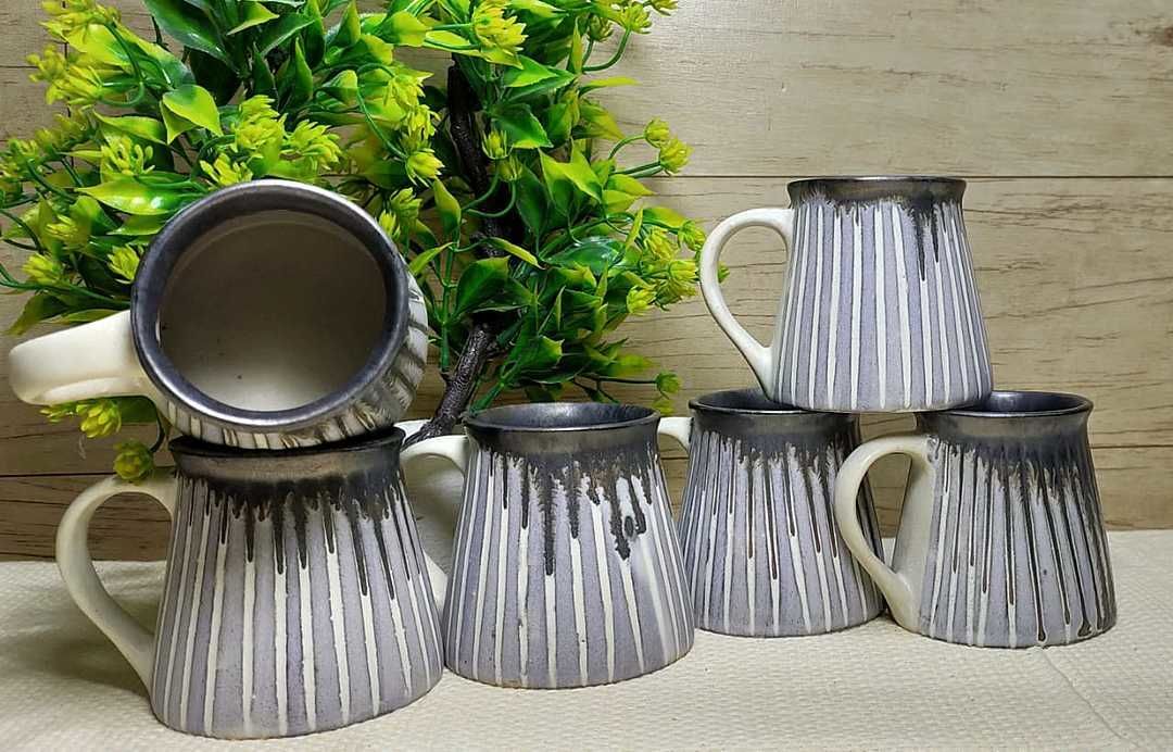 Lined mugs grey uploaded by Glimpse Homes on 2/12/2021