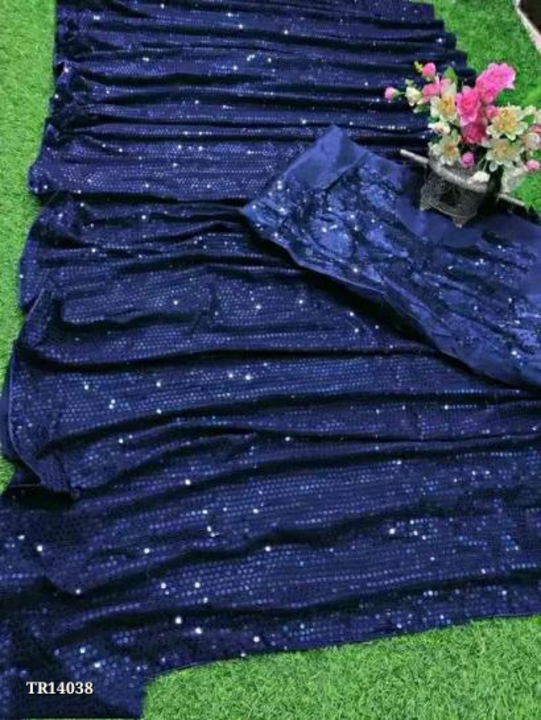 Sequence Sarees With Blouse Piece  uploaded by SN creations on 1/16/2023
