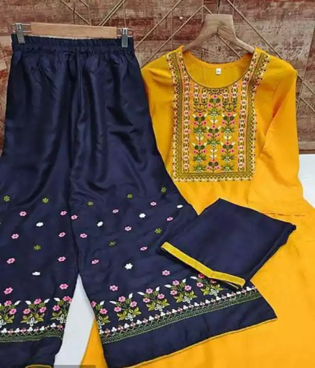 Rayon Beautiful Kurtis And Bottom And Duppata Set's  uploaded by SN creations on 1/16/2023