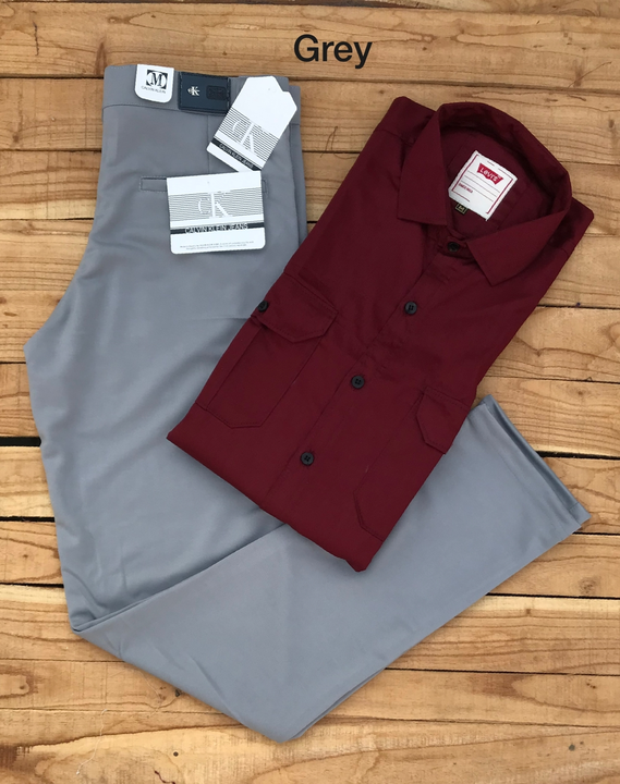 New Very Premium Quality Levi's Cotton Shirts And CK Lycra Trousers  uploaded by SN creations on 1/16/2023