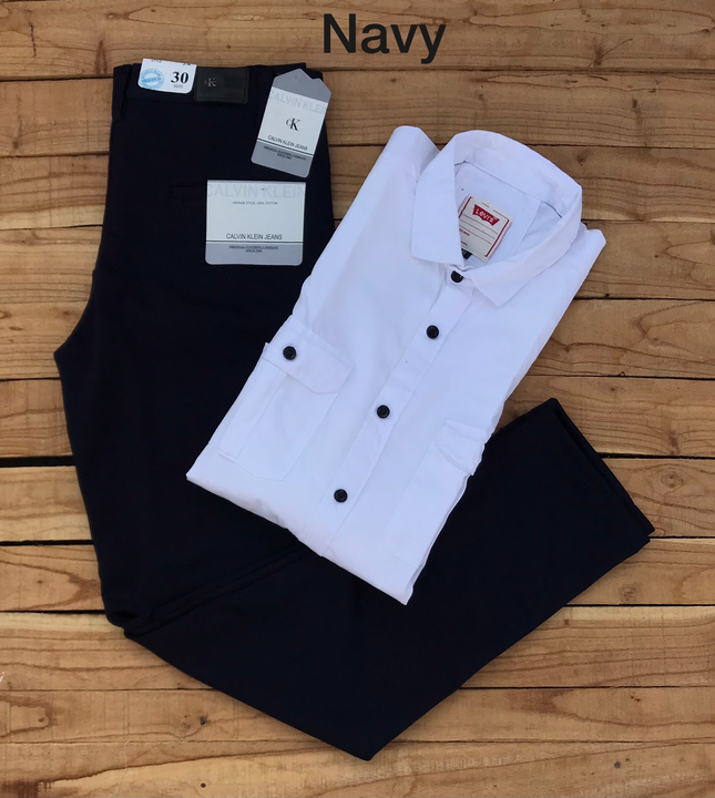 New Very Premium Quality Levi's Cotton Shirts And CK Lycra Trousers  uploaded by SN creations on 1/16/2023