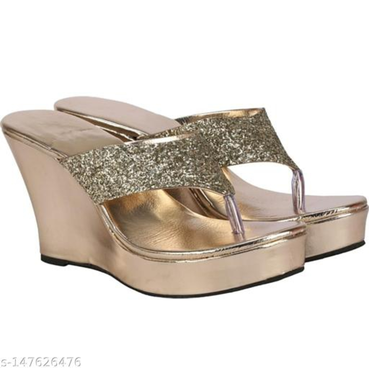 Gold women heel sandal  uploaded by A.S ENTERPRISES on 1/16/2023