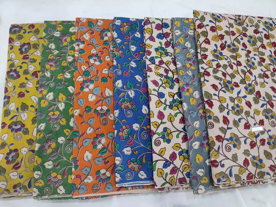 Kalamkari natural printed fabric uploaded by Mashaallah kalamkari collection on 1/16/2023