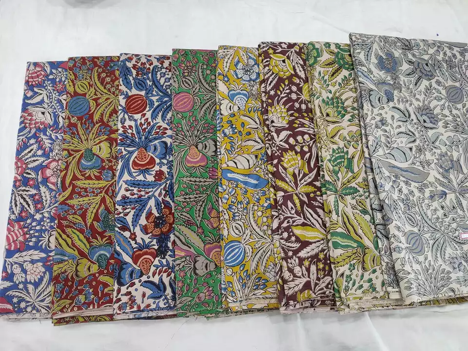 Kalamkari natural printed fabric uploaded by Mashaallah kalamkari collection on 1/16/2023