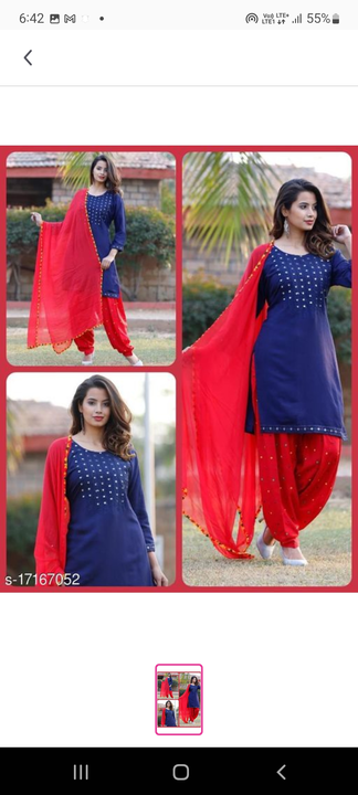 Patiala 3 pcs suits  uploaded by Yamini Collection on 1/16/2023
