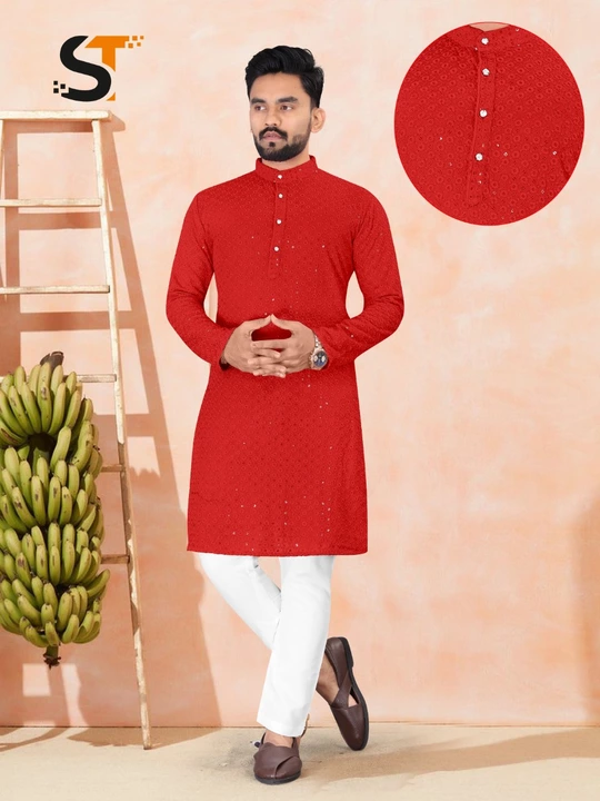 *After Huge Demand *

 Catalog Name:  *shaadi special *
 Fabric Details 
Kurta Fabric :-  Reyon uploaded by Aanvi fab on 5/30/2024