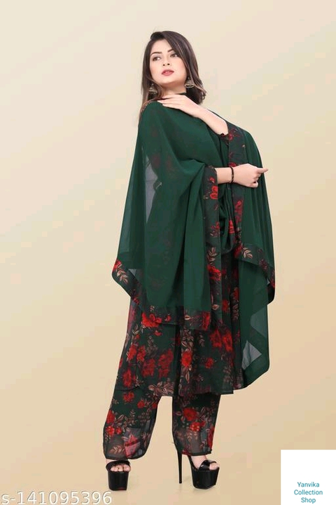 Aagam Drishya Women Dupatta Sets 
Name: Aagam Drishya Women Dupatta Sets 
Kurta Fabric: Georgette
Bo uploaded by Yanvika collection shop on 1/16/2023