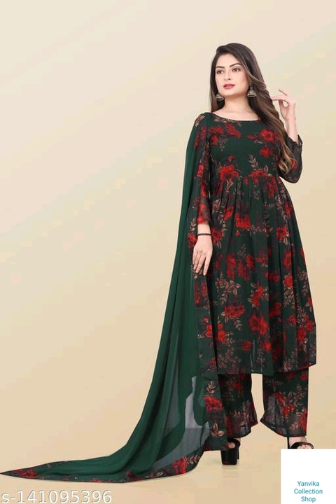 Aagam Drishya Women Dupatta Sets 
Name: Aagam Drishya Women Dupatta Sets 
Kurta Fabric: Georgette
Bo uploaded by Yanvika collection shop on 1/16/2023