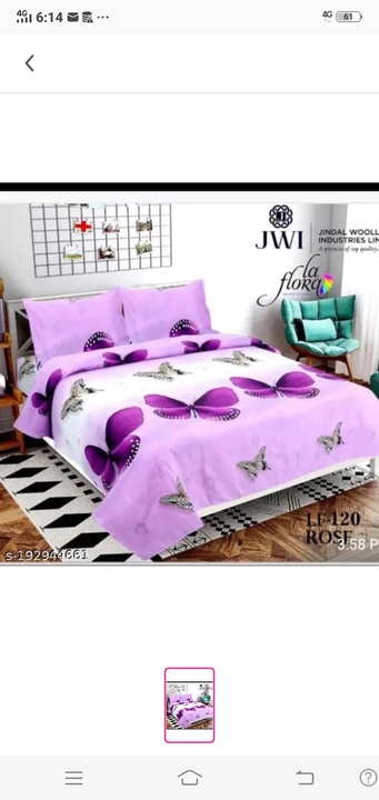 Beautiful cotton bed sheets  uploaded by Mann home decor  on 1/16/2023
