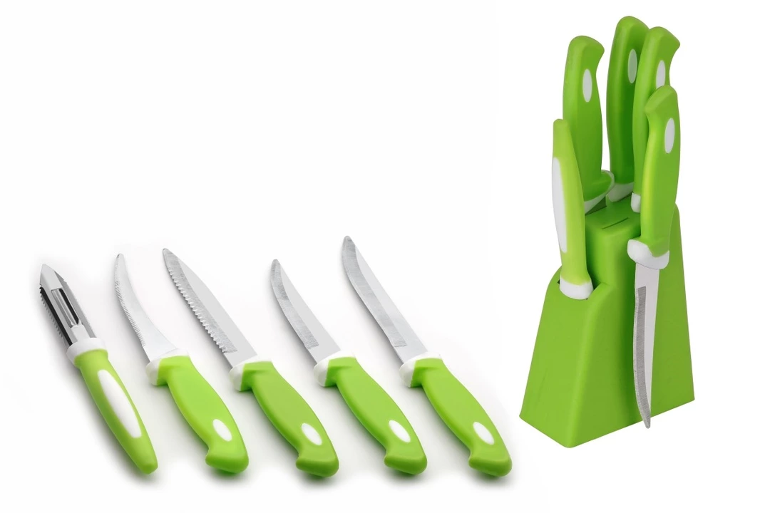 Green knife set of 5 uploaded by SHIVAA on 1/16/2023