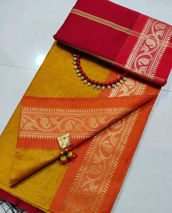 Post image Handloom  Designer Cotton Jamdani saree. 
With Running Blouses  Pieces. 
200% Guaranteed. 
Booking Number -7031730392