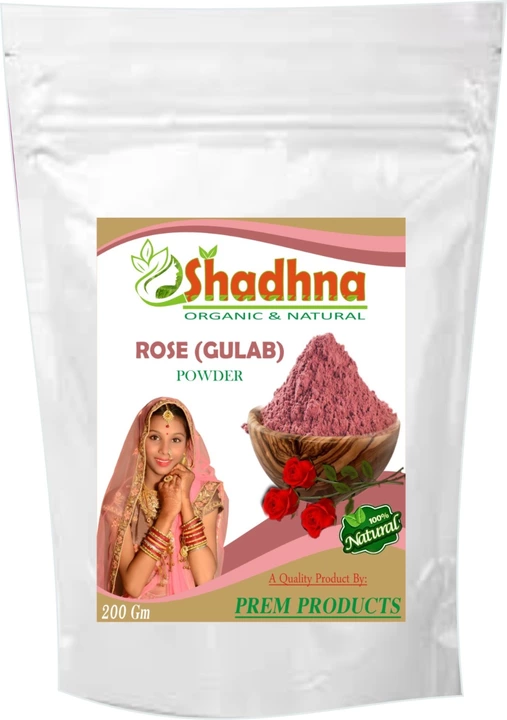 Rose gulab powder 200gm uploaded by Prem products on 1/16/2023