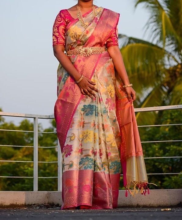 Tissue All-over design sarees uploaded by business on 2/13/2021