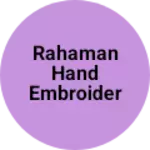 Business logo of Rahaman hand embroidery