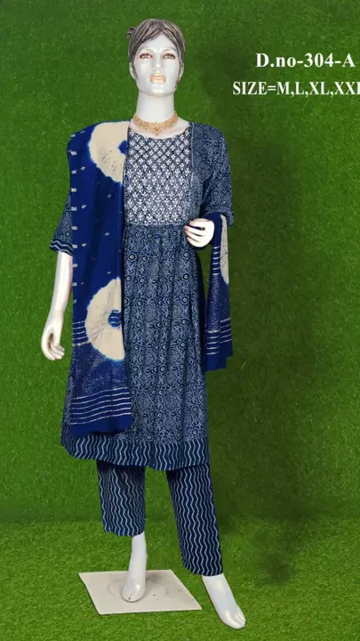 Anarkali kurti pent and Duptta  uploaded by business on 1/17/2023