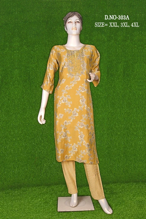 Kurti print hand work and pent uploaded by business on 1/17/2023