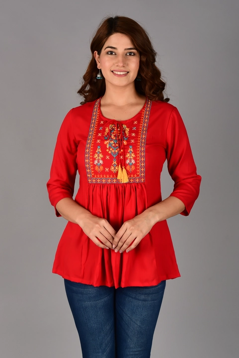 Raion Embroidery Top uploaded by B R International on 1/17/2023