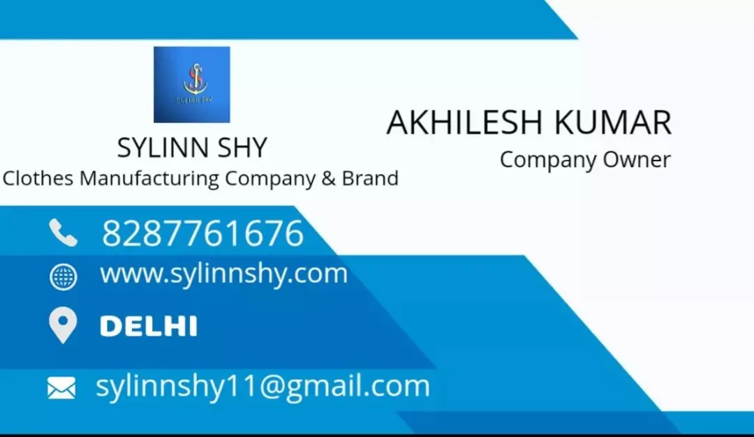 Visiting card store images of SYLINN SHY