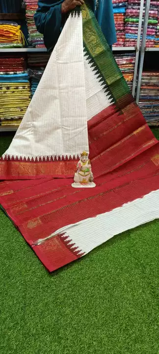 Madhuri cotton saree with all over jari work uploaded by M.S/RENIKA FASHION on 1/17/2023