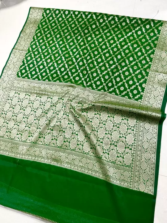 Semi Georgette soft saree  uploaded by Aj creation on 1/17/2023
