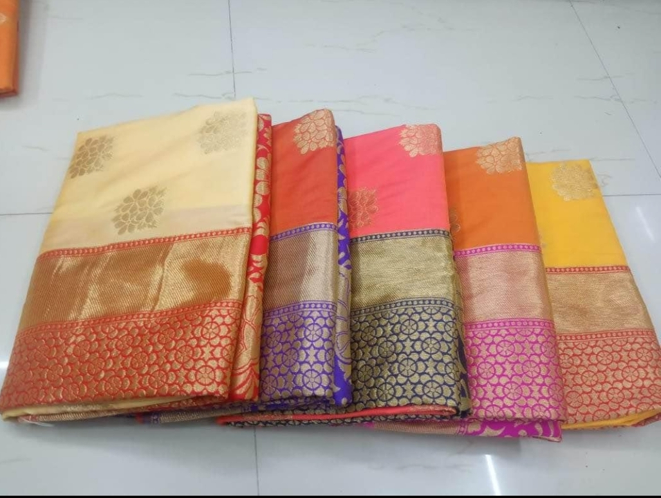 Banarasi silk saree  uploaded by Surat saree wala on 1/17/2023