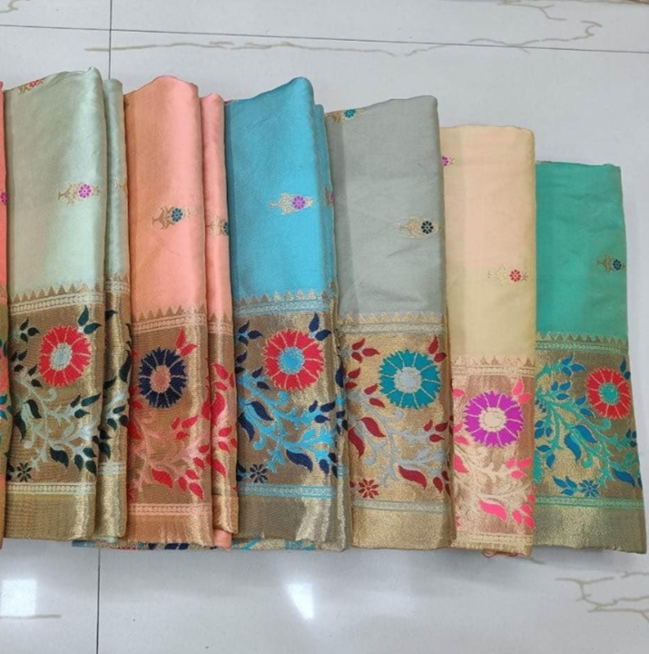 Banarasi silk saree  uploaded by Surat saree wala on 1/17/2023