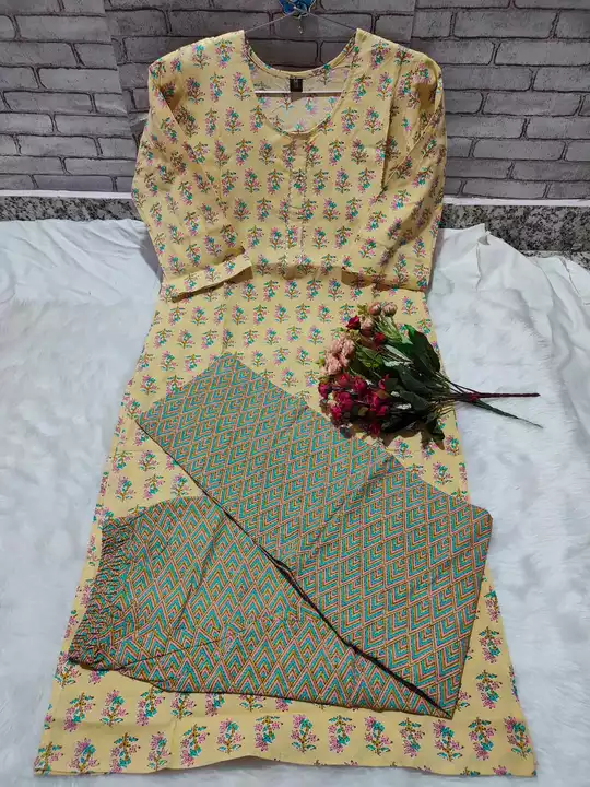 Premium quality printed kurti pant uploaded by Vastra collection on 1/17/2023
