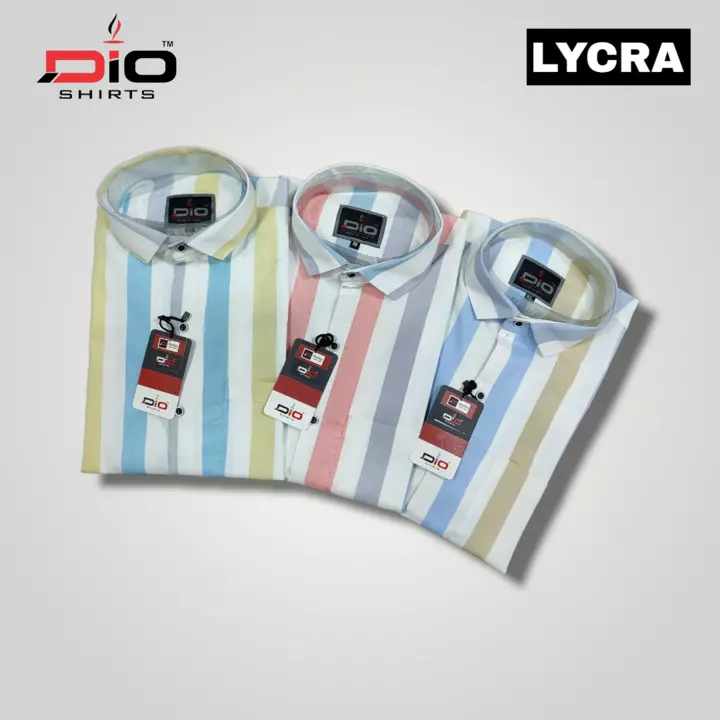 Lycra Party Wear Casual Shirts uploaded by 𝗗𝗜𝗛𝗔 𝗚𝗔𝗥𝗠𝗘𝗡𝗧𝗦 on 1/17/2023
