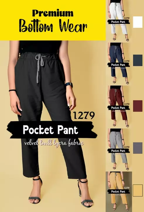 Twill velvet pant with pocket  uploaded by Infinite on 5/30/2024