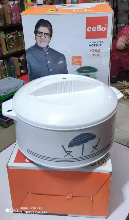 Cello hot pot casserole chef 3500 ml Mrp 991₹. uploaded by Ansari online store  on 1/17/2023