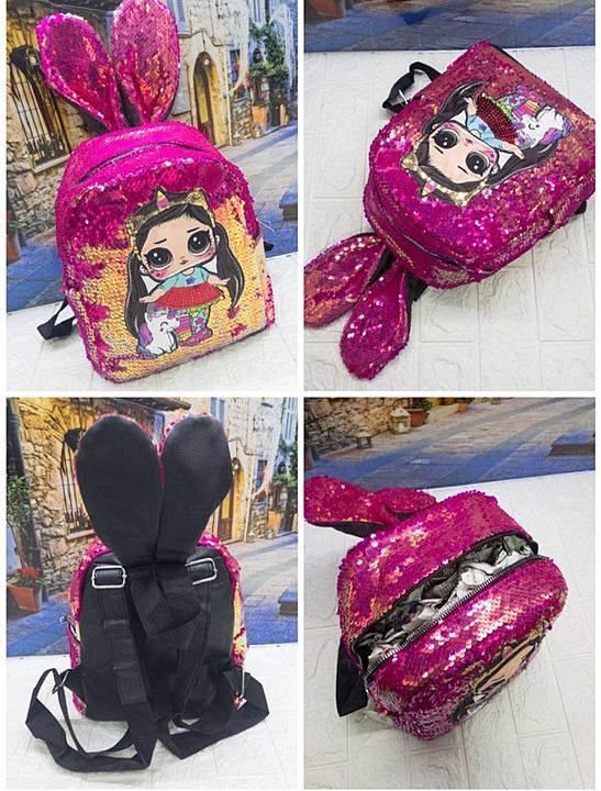 Glitter Sequence Bagpack with Music and Light uploaded by Twins Heart Bags Studio on 2/13/2021