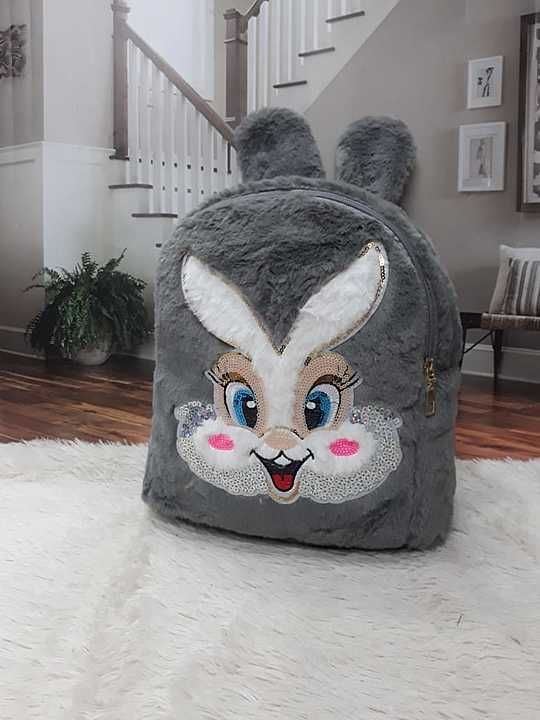 Fur 🐰 Bunny  Bagpack uploaded by Twins Heart Bags Studio on 2/13/2021