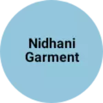 Business logo of Nidhani garment